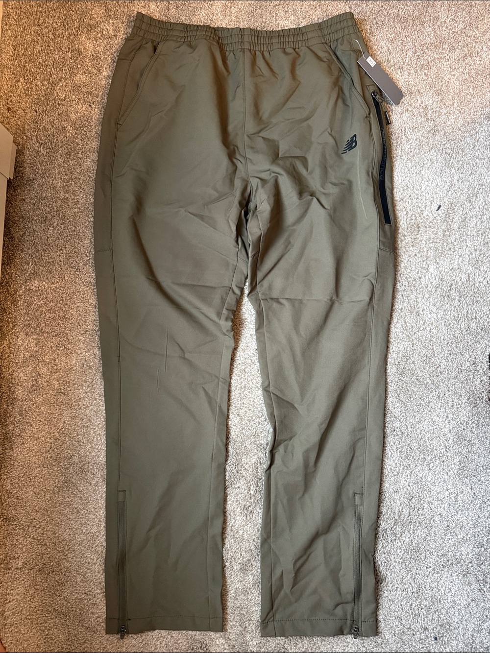 New Balance Men's Olive Green Tech Joggers